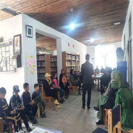 آموزش پسماند زباله برای شروندان شهر در کتابخانه شهدای الاشت